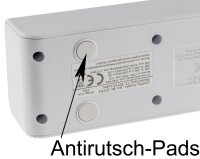 Steckdosenleiste mit Ladebuchsen f&uuml;r USB - USB-A /USB-C,5-fach, wei&szlig;, 1,5m Kabel