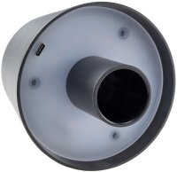 LED Akku Flaschenleuchte - warmwei&szlig;, USB-C, &Oslash;xH 10x12cm