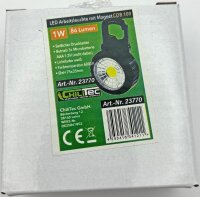 LED Arbeitsleuchte mit Magnet "COB 100" - 3x AAA Batterie, Haken, 75x35mm, 6000k