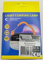 LED Arbeitsleuchte IP44, Batterie 3xAAA - Magnet,& Haken, &Oslash;xH 7x4cm, IP44
