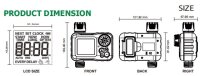 Digitaler Bew&auml;sserungscomputer "CT-WB7" - mit Adapter 1" & 3/4", IP54