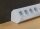 4-fach Steckdosenblock, USB-A+C, wei&szlig; - 250V~/ 16A, Aufbaumontage, USB 3,1A, PD