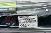 4-fach Steckdosenblock, USB-A+C, schwarz - 250V~/ 16A, Aufbaumontage, USB 3,1A, PD