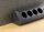 4-fach Steckdosenblock, USB-A+C, schwarz - 250V~/ 16A, Aufbaumontage, USB 3,1A, PD