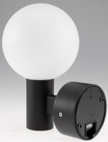 LED Wandleuchte "LAMU" mit PIR-Sensor - IP65, 15W, schwarz, 3000k / warmwei&szlig;
