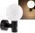 LED Wandleuchte "LAMU" mit PIR-Sensor - IP65, 15W, schwarz, 3000k / warmwei&szlig;