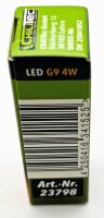 LED Stiftsockel G9, 4W, 480lm, dimmbar - 330&deg;, 230V, 3000k / warmwei&szlig;, Glas