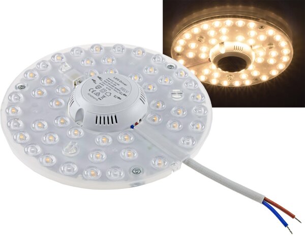 LED Umr&uuml;stmodul "UM18ww V2" f&uuml;r Leuchten - &Oslash;180mm, 18W, 1994lm, 3000k, Magnethalter