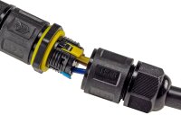 Kabelverbinder T-Form, IP68, 450V/24A - Klemmanschluss, f&uuml;r Kabel &Oslash; 6-11mm