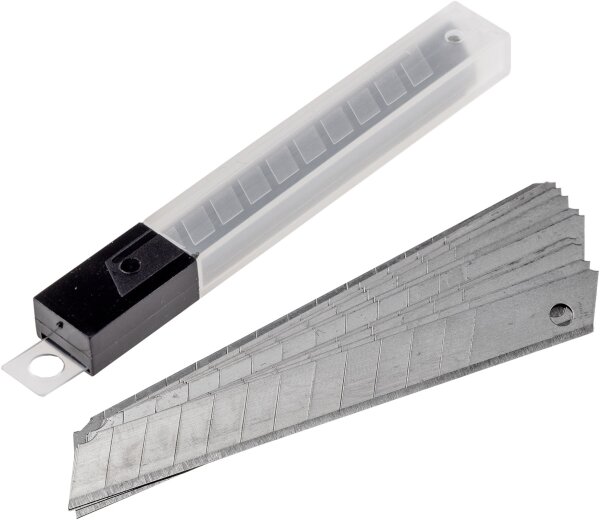 Ersatzklingen f&uuml;r Abbrechmesser 9mm - 10er-Pack