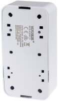FASKO Kombi Steckdose Schalter, AP, Wei&szlig; - 250V~, Aufputz, Schraubanschluss