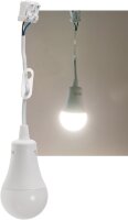 Baustellen-Leuchte A60 mit 15cm Kabel - 12W, 1130lm,...