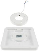 LED Deckenleuchte "Santano 24 Qw" - 23x23cm, 24W, 2088lm, 2900K warmwei&szlig;