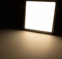 LED Deckenleuchte "Santano 24 Qw" - 23x23cm, 24W, 2088lm, 2900K warmwei&szlig;