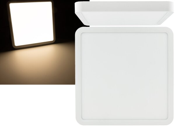 LED Deckenleuchte "Santano 36 Qw" - 30x30cm, 32W, 2928lm, 2900K warmwei&szlig;