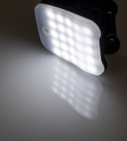 LED Solar Klemmleuchte "SWK 8020" - PIR Bewegungsmelder, 25 LEDs, IP44