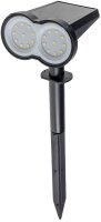 LED Solar Gartenstrahler mit Erdspie&szlig; - 80lm,...