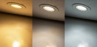 LED-Einbauleuchte "Flat-36 CCT" - 5W, 3000/4000/6500K, schwenkbar
