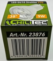 LED Strahler GU10 "P90" - 3061k, 840lm, 230V/9W, 38&deg;, warmwei&szlig;