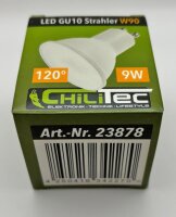 LED Strahler GU10 "W90" - 3030k, 825lm, 230V/9W, 100&deg;, warmwei&szlig;