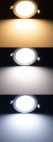 LED Licht-Panel "CKP-08 CCT" - 230V, 8W, 3000/4000/6200K, &Oslash; 118mm