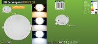 LED Licht-Panel "CKP-22 CCT" - 230V, 22W, 3000/4000/6200K, &Oslash; 223mm