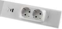 LED Unterbauleuchte "Arusha", wei&szlig; - USB A+C PD, 60cm, Licht warmwei&szlig;