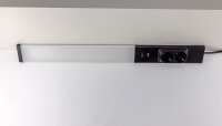 LED Unterbauleuchte "Arusha" schwarz - USB A+C PD, 60cm, Licht neutralwei&szlig;