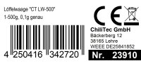 L&ouml;ffelwaage "CT LW-500" - 1-500g, 0,1g genau