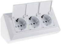 3-fach Steckdosenblock, wei&szlig; - 250V~/ 16A,...