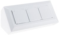 3-fach Steckdosenblock, wei&szlig; - 250V~/ 16A,...