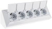 5-fach Steckdosenblock, wei&szlig; - 250V~/ 16A,...