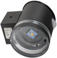LED Solar Wandleuchte "SWL 119-A" - PIR Bewegungsmelder, IP44, anthrazit