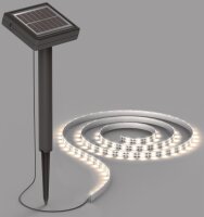 LED Solar LED-Stripe 3m, warmwei&szlig; 3000K - IP44, D&auml;mmerungssensor