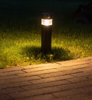 LED Solar Wegeleuchte "SWL-AS30" - IP44, warmwei&szlig; 3000K, PIR Sensor, 30cm