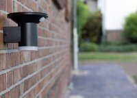 LED Solar Wandleuchte "SWL-AS500" - IP44, warmwei&szlig; 3000K, PIR Sensor