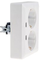 MILOS Schutzkontakt-Steckdose 2-fach - 250V~/16A, 1x UP, 2x USB C/PD, wei&szlig; matt