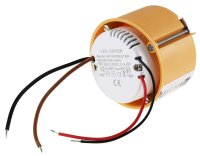 LED-Trafo "CT-18E", 0,5-18W, rund - 55mm &Oslash;, 230V auf 12V= Konstantspannung
