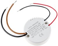 LED-Trafo "CT-18E", 0,5-18W, rund - 55mm &Oslash;, 230V auf 12V= Konstantspannung