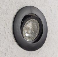 Decken-Einbaustrahler "CT-K86" schwarz - schwenkbar, &Oslash;86mm, f&uuml;r 50mm Lampen