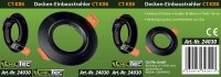 Decken-Einbaustrahler "CT-K86" schwarz - schwenkbar, &Oslash;86mm, f&uuml;r 50mm Lampen