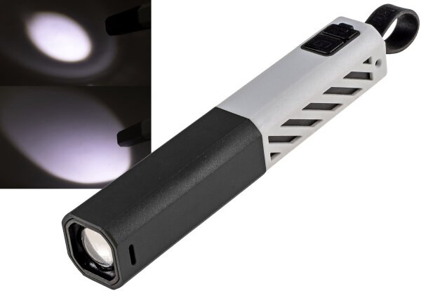 LED-Taschenlampe "CTL5 Zoom" mit Akku - 5W, 400lm, &Oslash;xL 144x20mm, Zoom