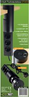 3-fach Tischsteckdose "CT-KS 3" - USB-A + C, 20W PD, 3m Kabel, Schwarz