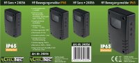 HF-Bewegungsmelder "CT-HFB 65" Aufputz - IP65, 230V, 3-Draht, 180&deg;, Schwarz