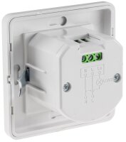 Bewegungsmelder 160&deg; Unterputz - IR & Akustik Sensor, 3-Draht, wei&szlig;