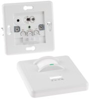 Bewegungsmelder 160&deg; Unterputz - IR & Akustik Sensor, 3-Draht, wei&szlig;