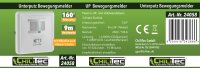 Bewegungsmelder 160&deg; Unterputz - IR & Akustik Sensor, 3-Draht, wei&szlig;