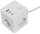 Steckdosen-W&uuml;rfel mit USB-Ladebuchsen - USB-A /USB-C,3-fach, 1,5m Kabel, wei&szlig;