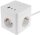 Steckdosen-W&uuml;rfel mit USB-Ladebuchsen - USB-A /USB-C,3-fach, 1,5m Kabel, wei&szlig;