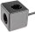 Steckdosen-W&uuml;rfel mit USB-Ladebuchsen - USB-A /USB-C,3-fach, 1,5m Kabel, schwarz